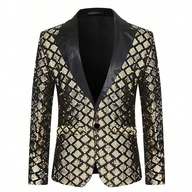 Men's Luxury Sequin Party Blazer