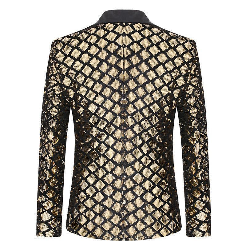 Men's Luxury Sequin Party Blazer