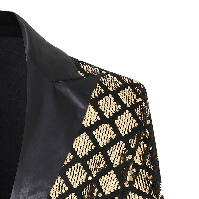 Men's Luxury Sequin Party Blazer