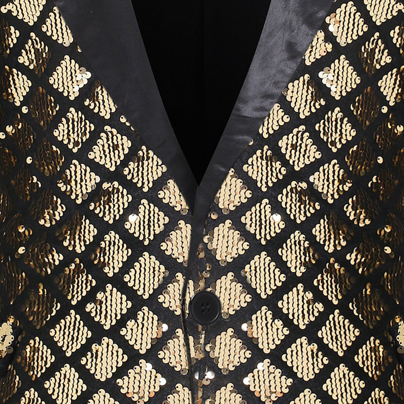 Men's Luxury Sequin Party Blazer
