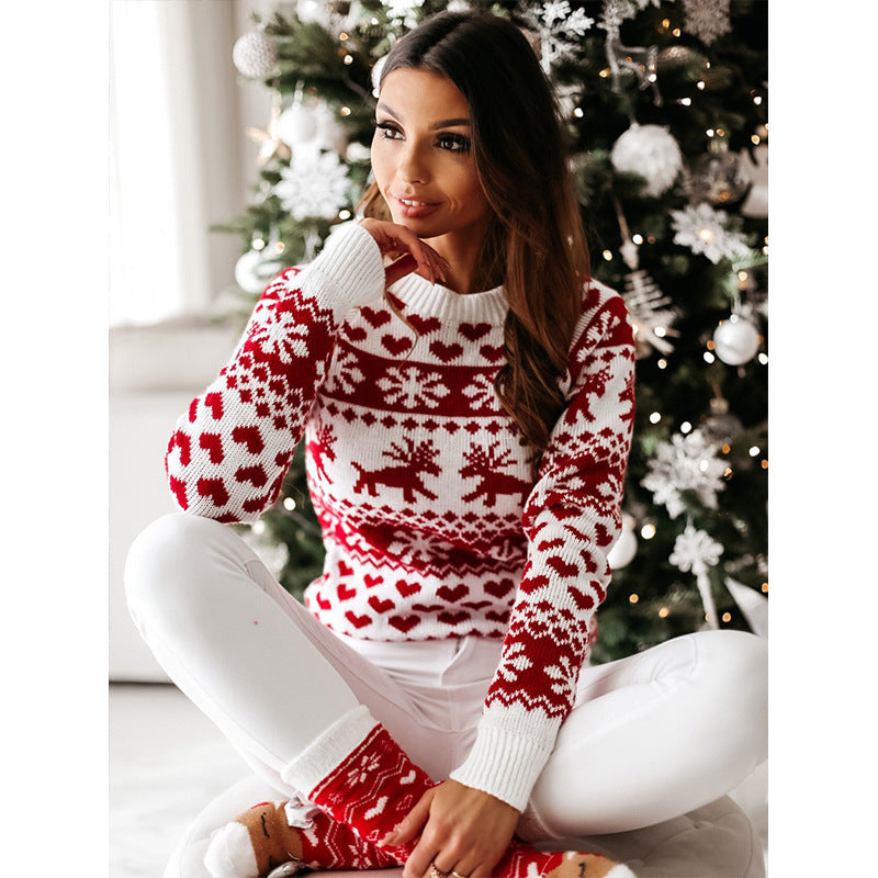 Women's Reindeer Christmas Sweater