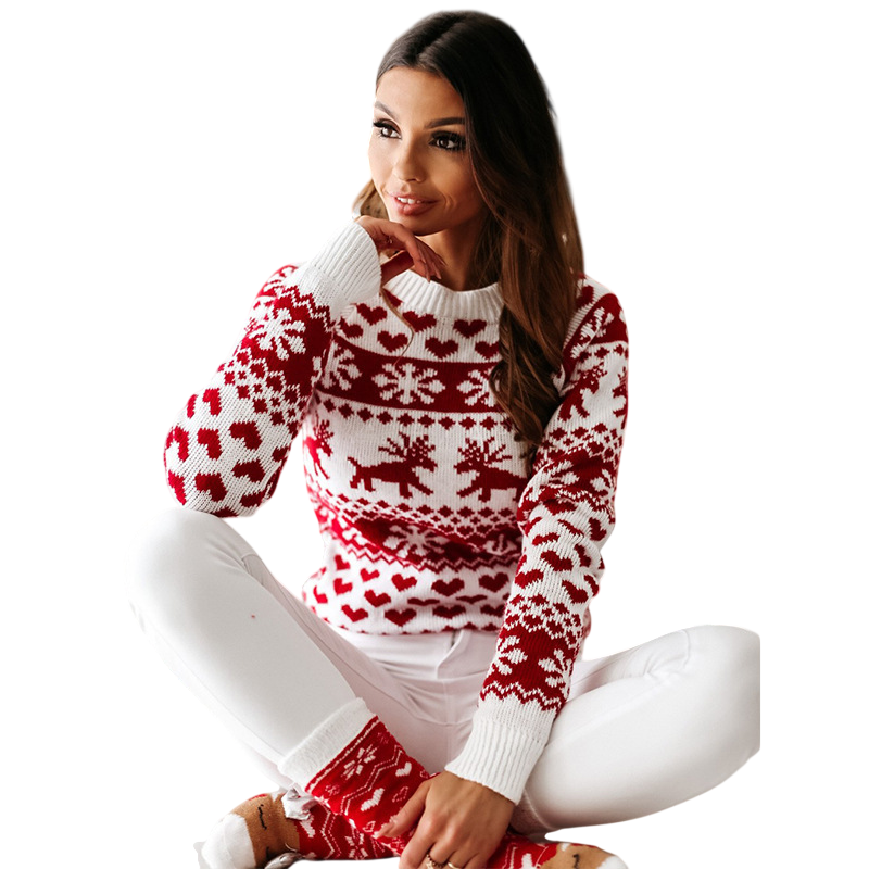 Women's Reindeer Christmas Sweater