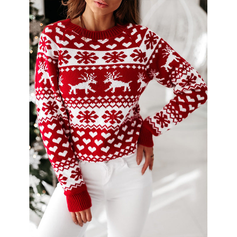 Women's Reindeer Christmas Sweater