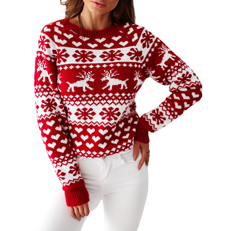 Women's Reindeer Christmas Sweater