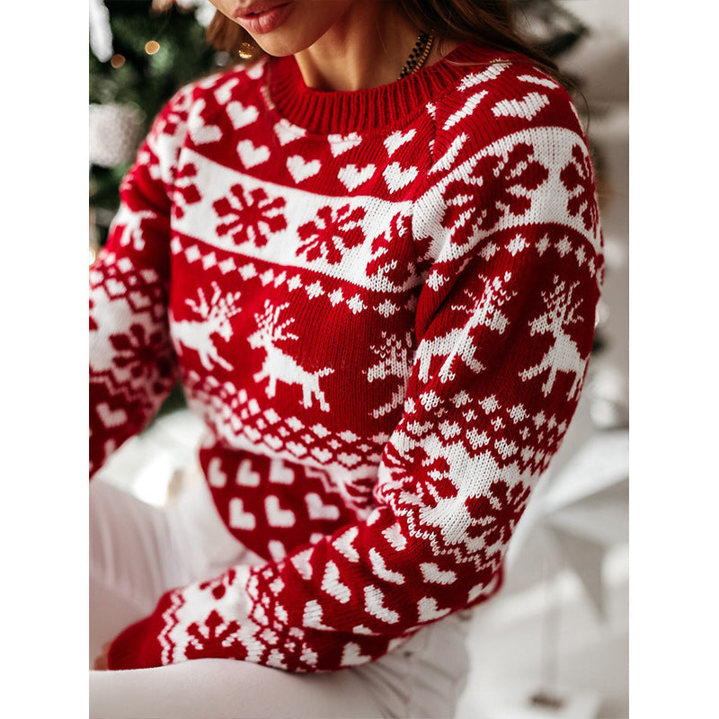Women's Reindeer Christmas Sweater