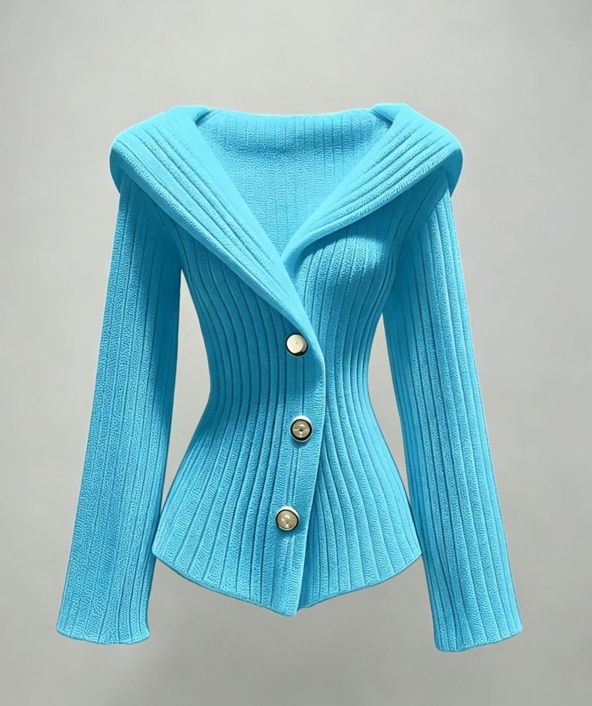 Women's Elegant Ribbed Knit Sweater