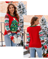 Women's Christmas Tree Graphic Sweater