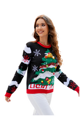 Women's Christmas Tree Graphic Sweater