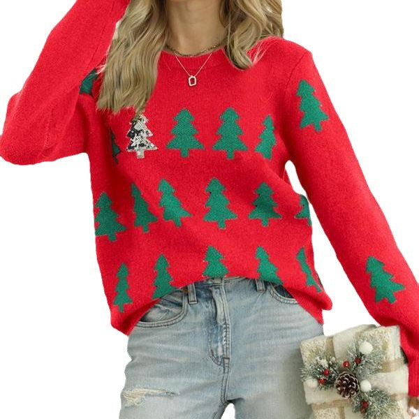 Women's Christmas Tree Knit Sweater