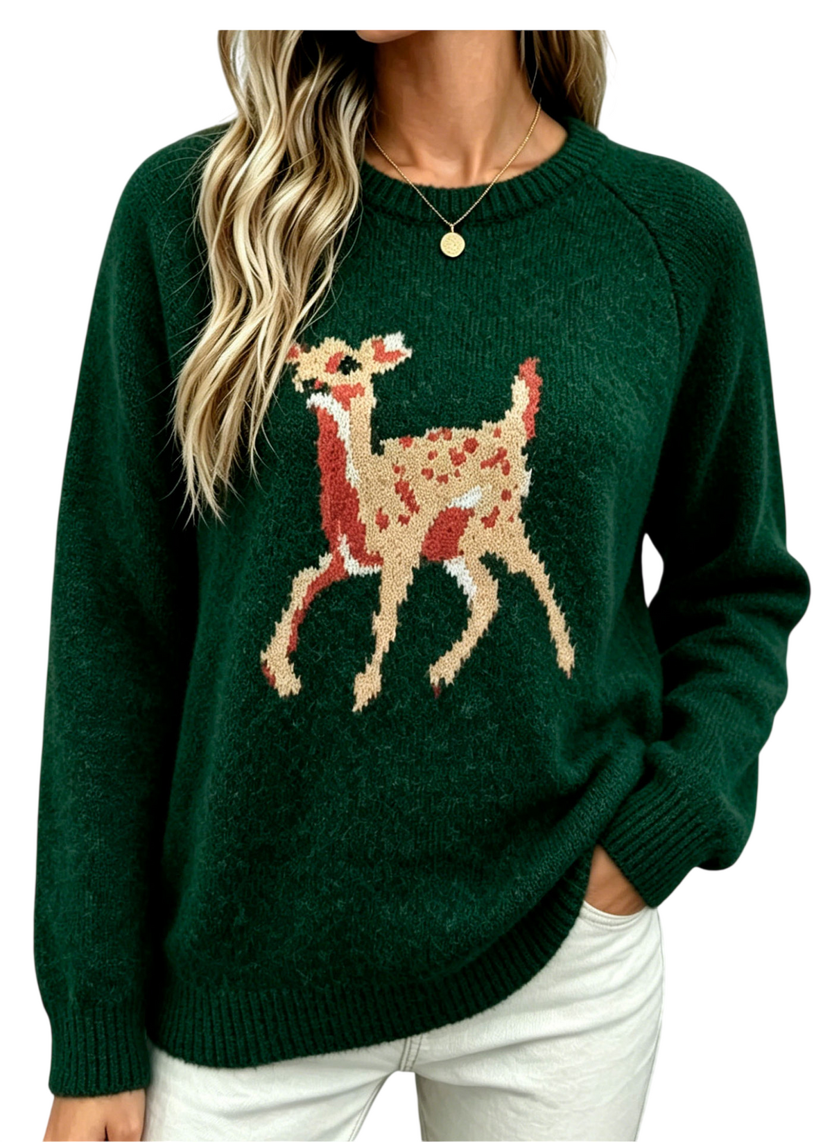 Women's Reindeer Knit Sweater