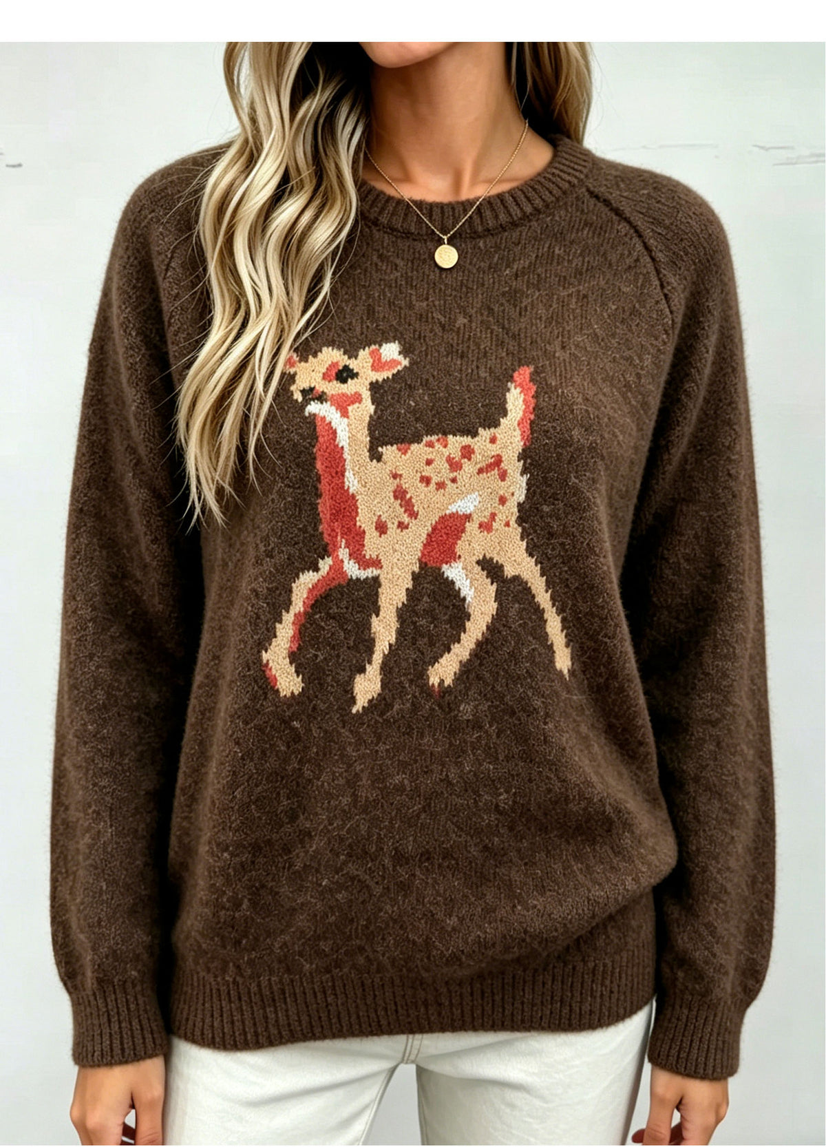Women's Reindeer Knit Sweater