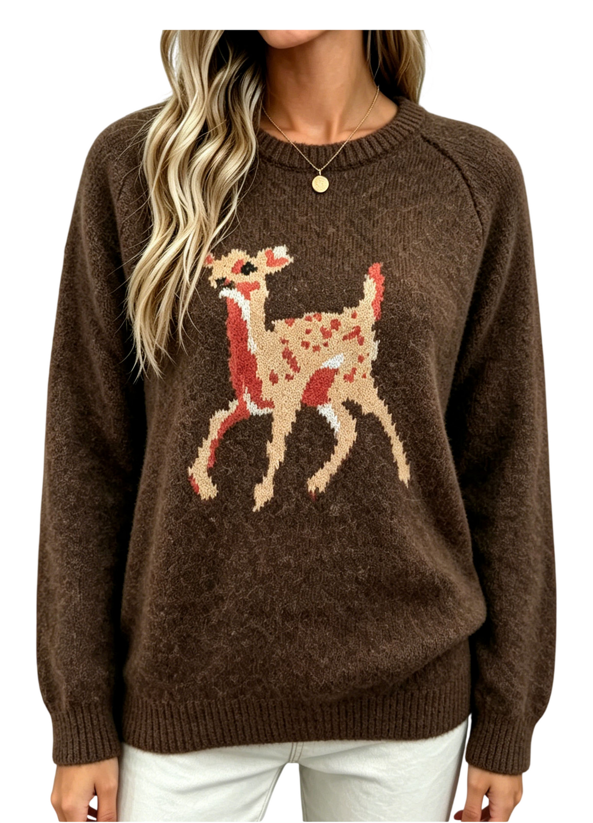 Women's Reindeer Knit Sweater