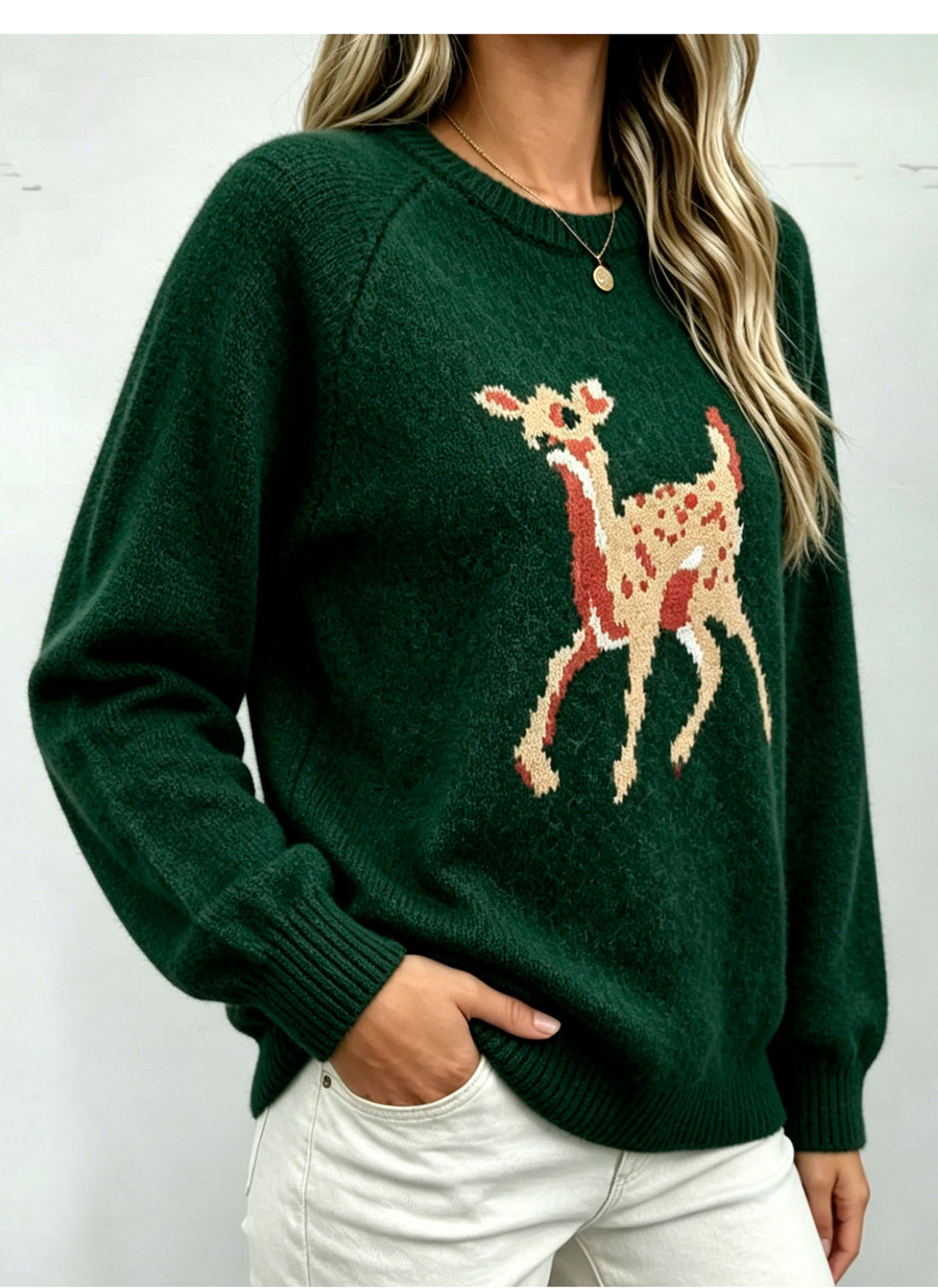 Women's Reindeer Knit Sweater