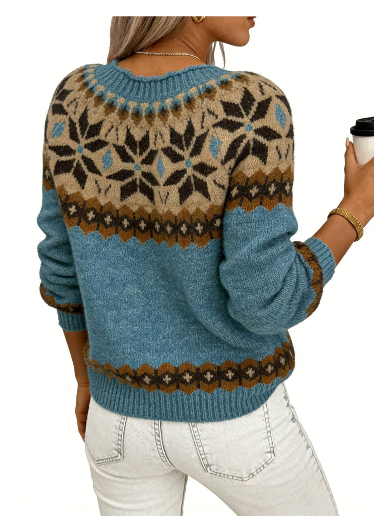 Women's Fair Isle Knit Sweater