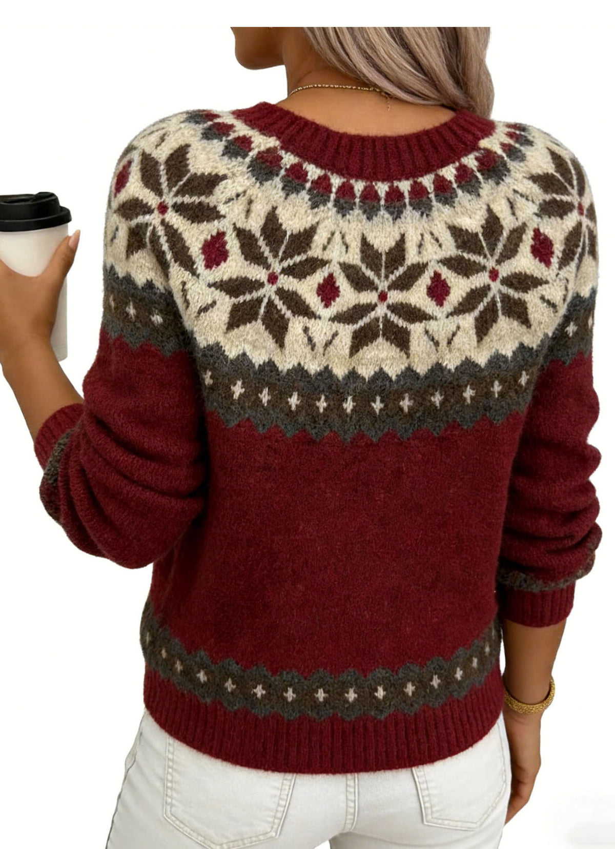 Women's Fair Isle Knit Sweater