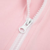Women's Long-Sleeve Hooded Zip-Up Fitted Jumpsuit