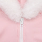 Women's Long-Sleeve Hooded Zip-Up Fitted Jumpsuit