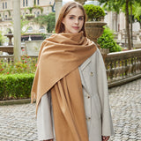 Women's Soft Wrap Scarf with Fringed Edges