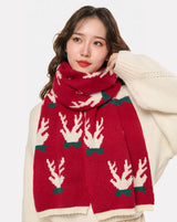 Christmas Reindeer Knit Scarf