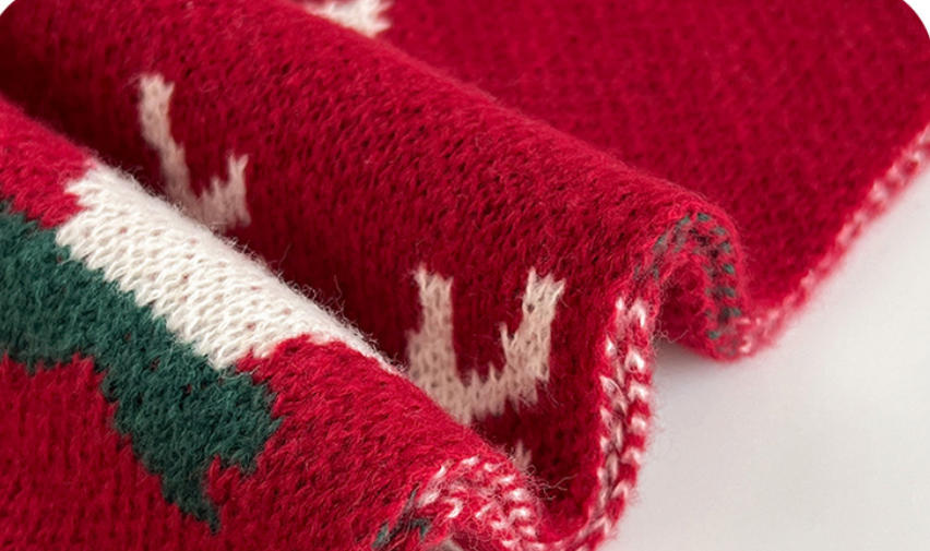 Christmas Reindeer Knit Scarf