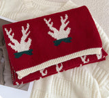 Christmas Reindeer Knit Scarf