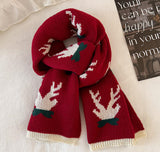 Christmas Reindeer Knit Scarf