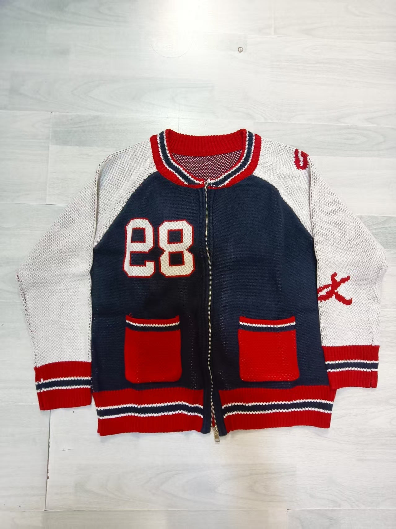 Retro Baseball Style Varsity Jacket