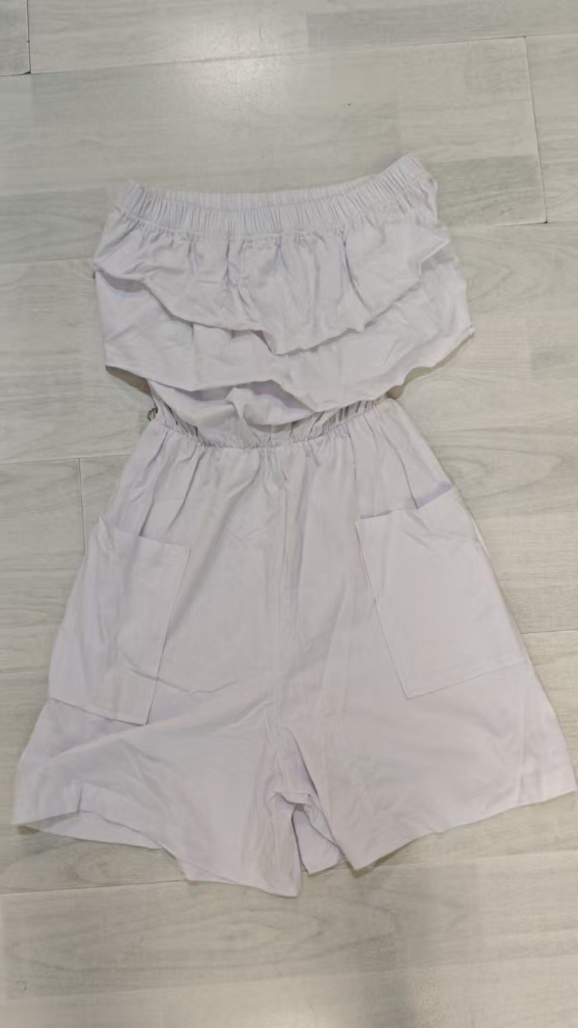 Off-Shoulder Ruffled Jumpsuit