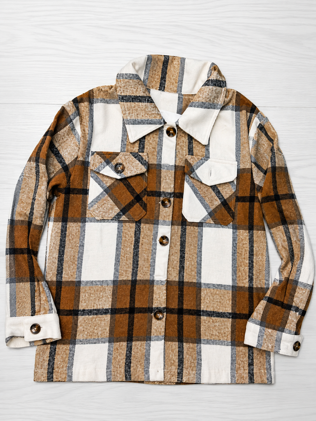 Women’s Plaid Button-Up Shacket