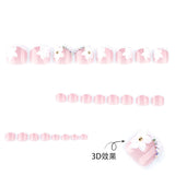 Floral 3D Pedicure with French Tip Design image 4