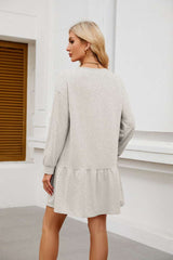 Solid Short Cute Dress image 7