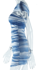 Celestial Chic One-Shoulder Mini Dress image 5