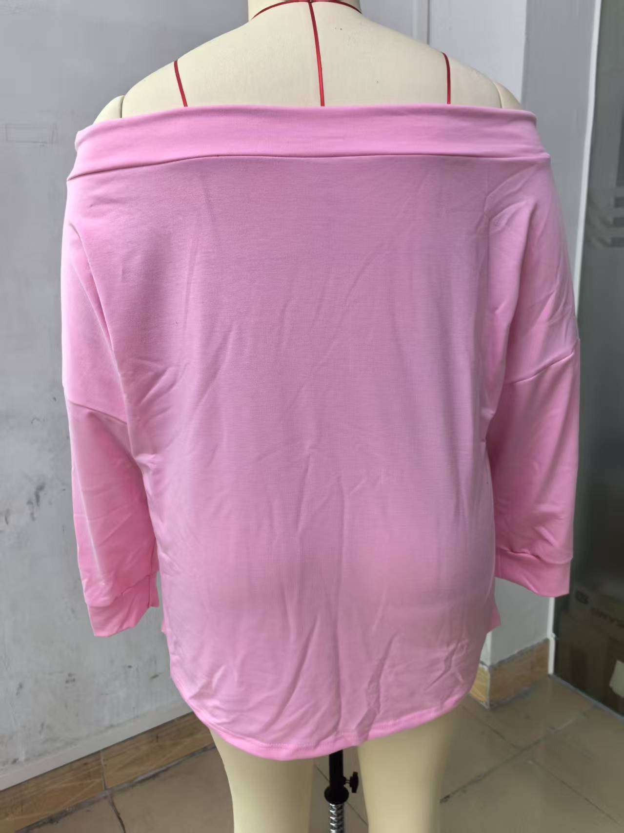 Off-Shoulder Hoodie with Drawstrings image 7