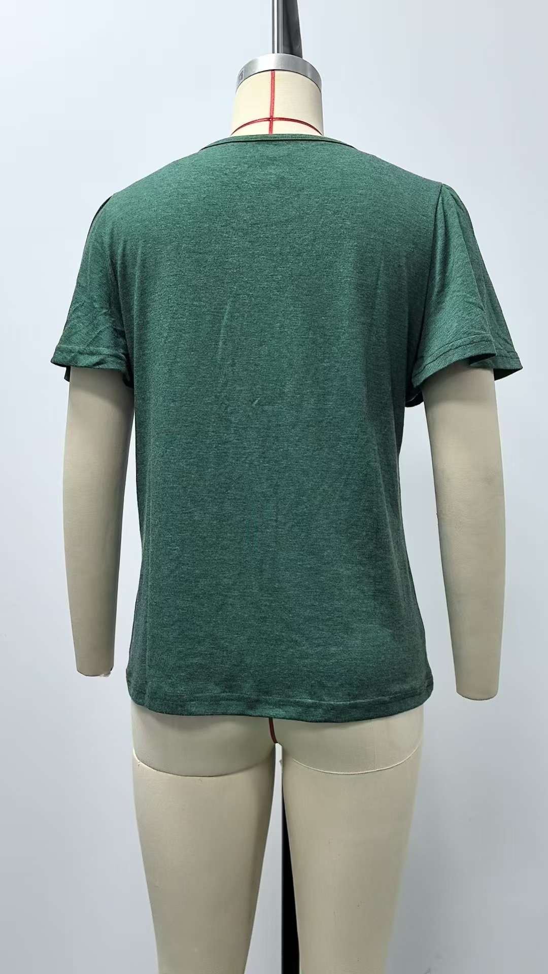 Ruffled V-Neck Short-Sleeve Top image 5