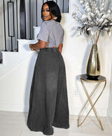 Wide-Leg Pants with Elastic Waist image 4