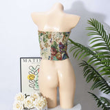 Drawstring Floral Corset image 3