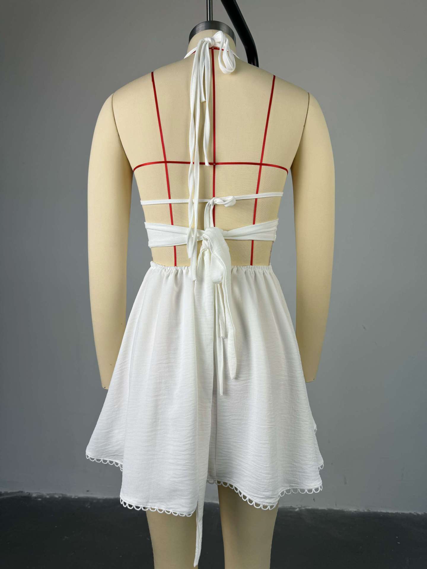 Halter Mini Dress with Cut-Out Detail image 4