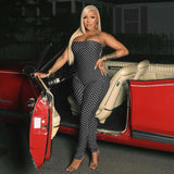 Polka Dot Strapless Jumpsuit image 1