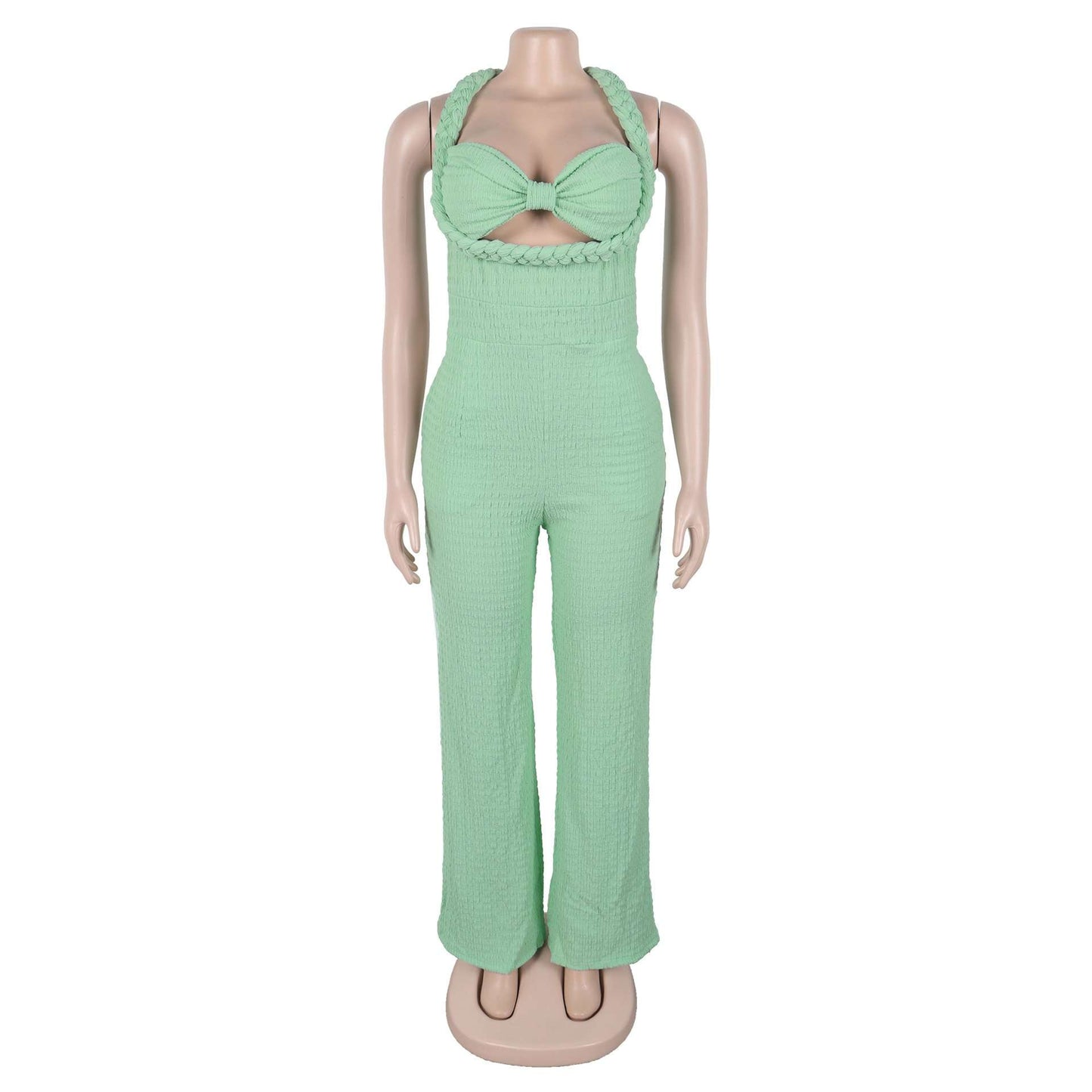Halter Wide-Leg Jumpsuit image 4