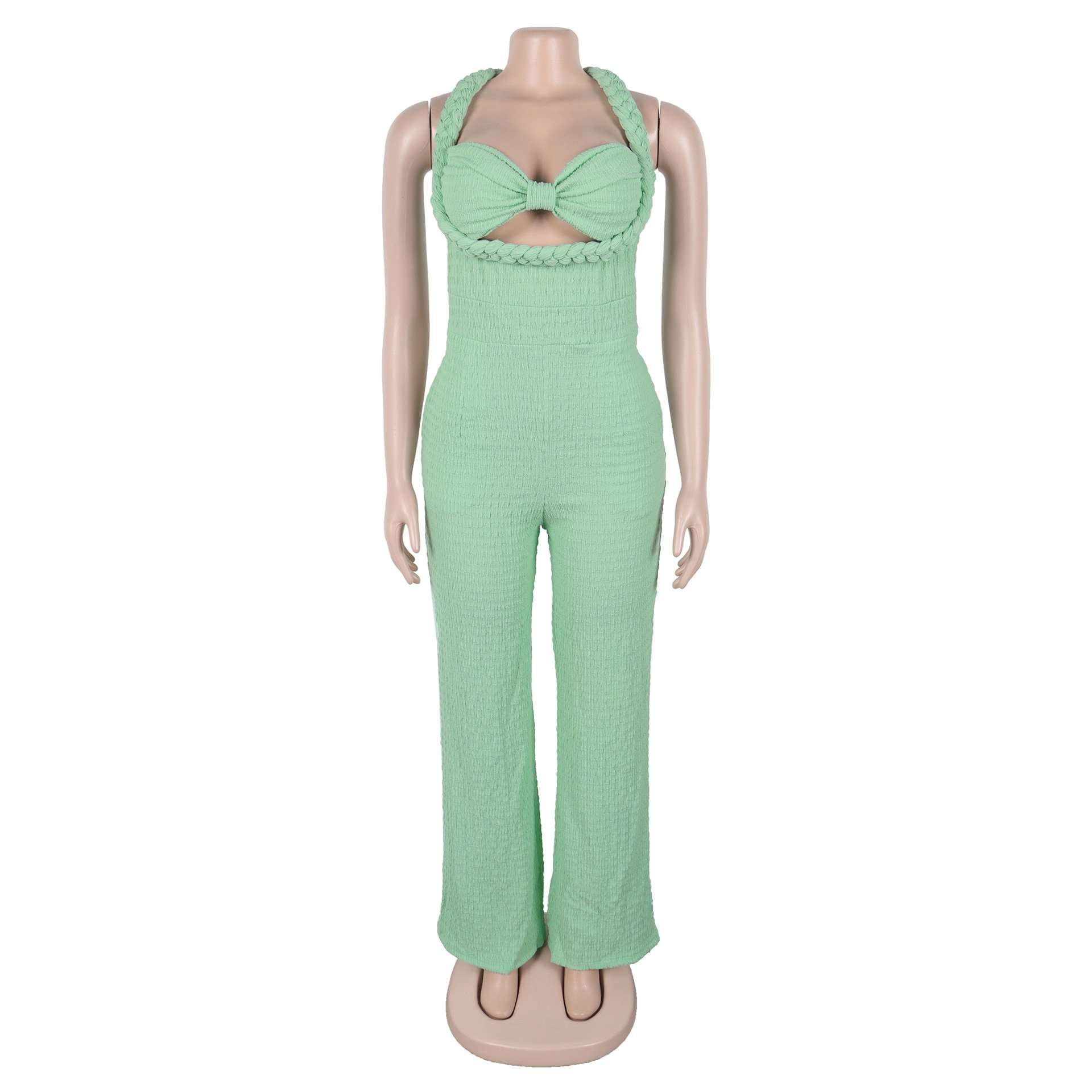 Halter Wide-Leg Jumpsuit image 4