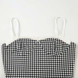 Gingham Print Lace Cami Top Bootcut Pants image 6