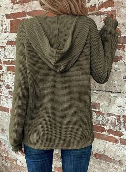 V-neck Long Sleeve Casual Hoodie Pullover image 5