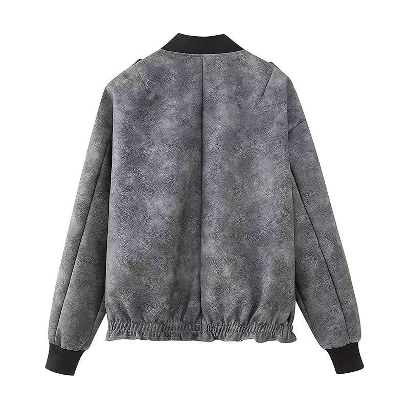 Casual Long Sleeve Bomber Jacket image 4