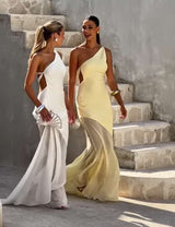 Elegant One-Shoulder  Evening Gown image 5