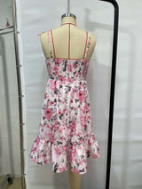 Floral Smocked Sundress with Ruffle Hem image 4