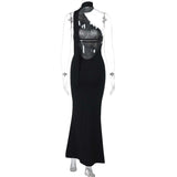 Asymmetrical Cutout Maxi Dress image 4