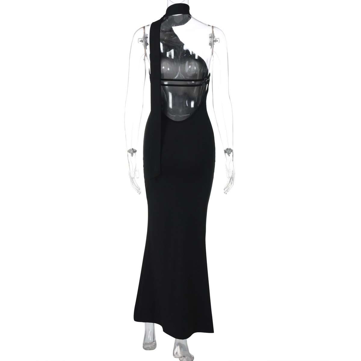 Asymmetrical Cutout Maxi Dress image 4
