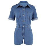 Button-Up Romper with High Waist image 3