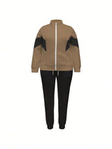 Stylish Color Block Zip-Up Track Suit image 4