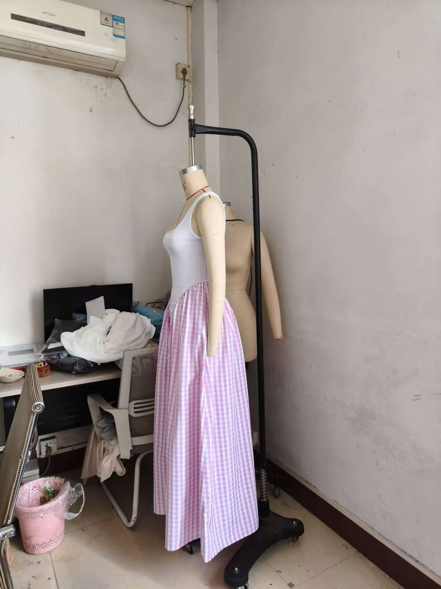 Plaid Print Loose Dress image 7